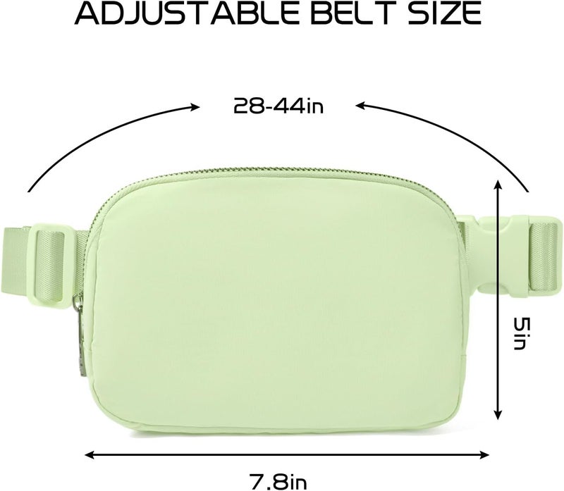 Gitus Belt Bag for Women Fanny Pack Crossbody Bags for Women Fashion Waist Packs with Adjustable Strap Gifts for Her Teen Girls (Light Green) - Image 3